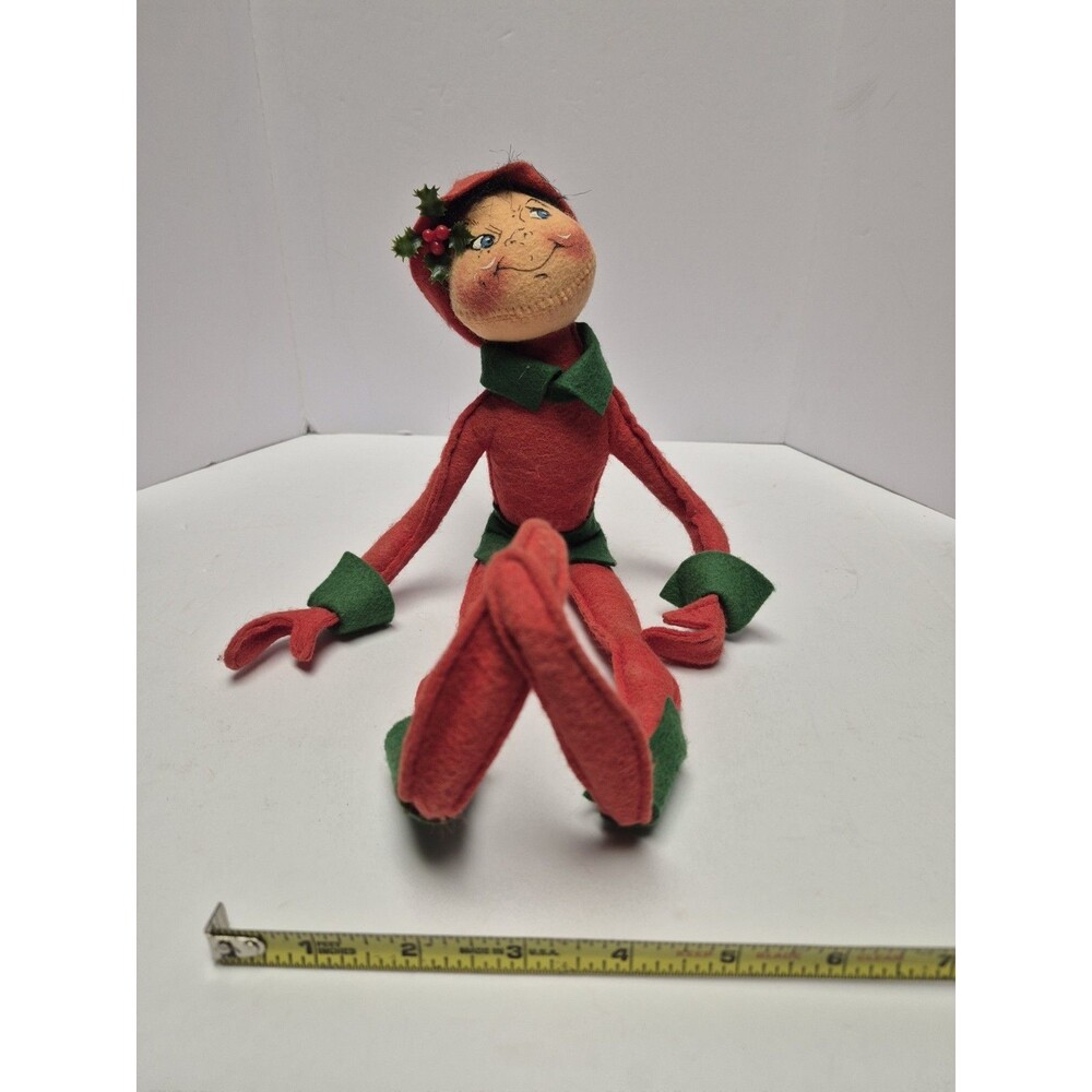 Vintage Annalee 1998 Large Pixie Elf Posable Christmas Doll Made in Usa